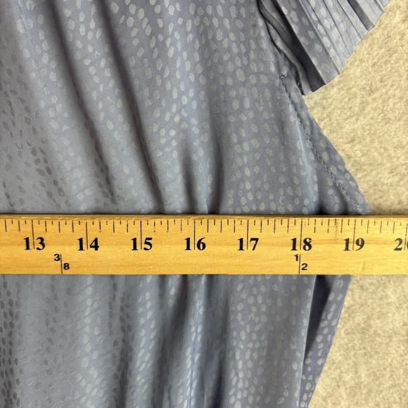 Current Air Anthropologie Periwinkle Cottagecore Tiered Dress Drop Waist Size M - Picture 6 of 7